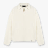 Represent Minimalist Solid Color Lapel Knit Sweater